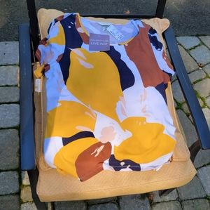 Christopher Banks womens knit blouse size L NWT